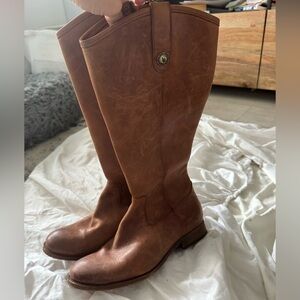 Frye leather riding boots in fair conditon